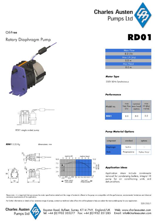 다이아프램-액체펌프 RD01