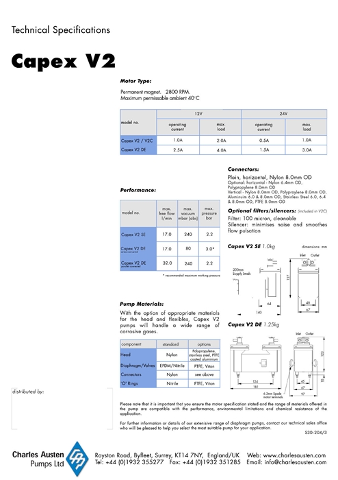 다이아프램-에어,가스용 Capex V2