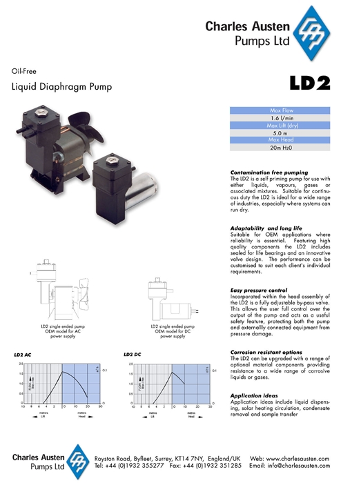 다이아프램-액체펌프 LD2