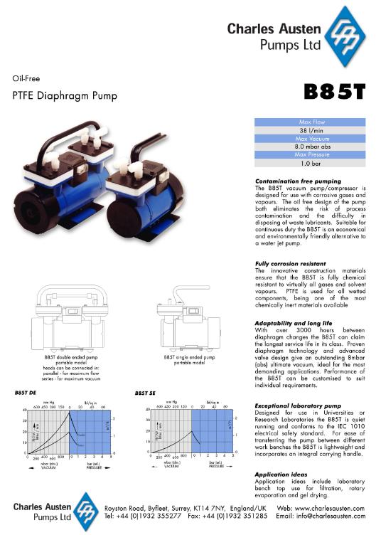 다이아프램-에어,가스용 B85T