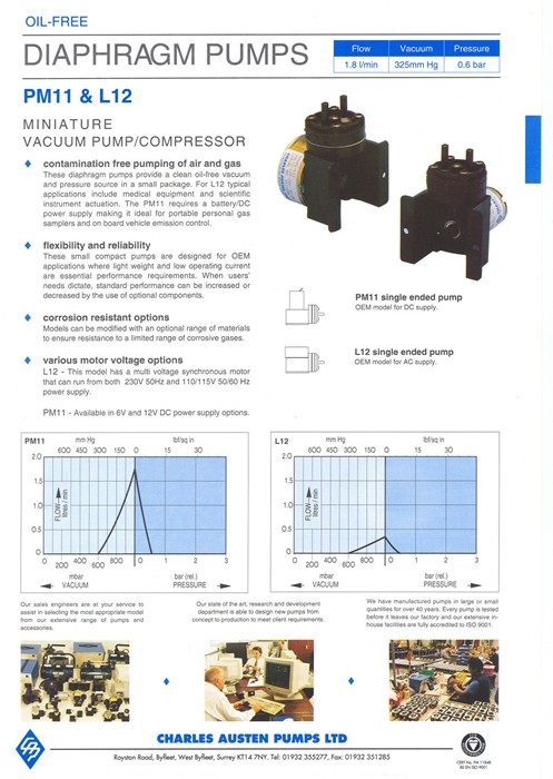 다이아프램-에어,가스용PM11, L12
