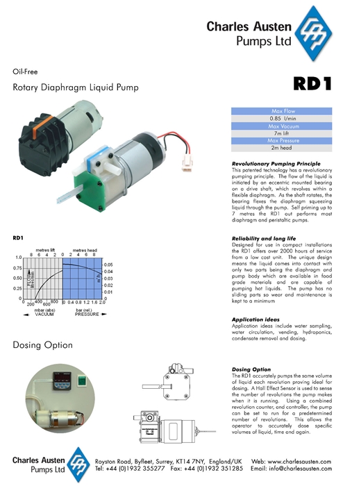 다이아프램-액체펌프 RD1