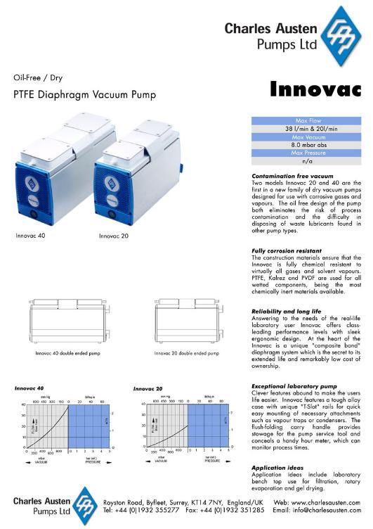 실험실용펌프-INNOVAC(이노박)