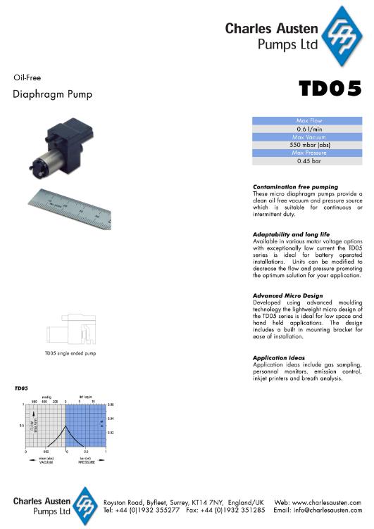 다이아프램-에어,가스용 TD05